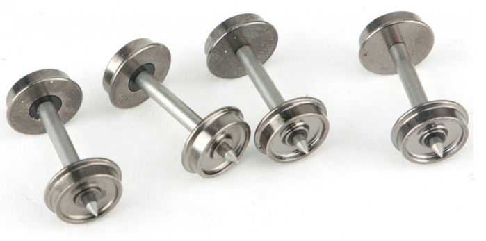 Walthers 920-2304 HO 33" Turned Metal Wheelsets with Metal Axles (Pack of 100)