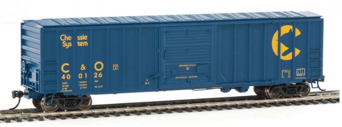 Walthers 910-2154 HO Chessie System C&O 50' ACF Exterior-Post Boxcar #400126