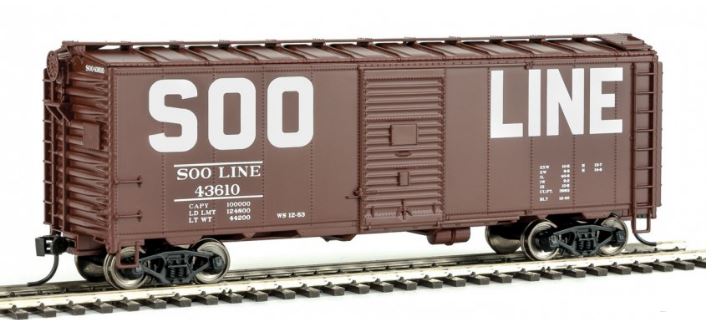 Walthers 910-2708 HO Soo Line 40' AAR Modified 1937 Boxcar #43610