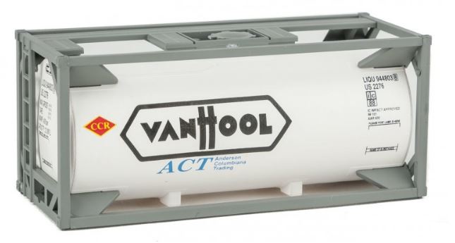 Walthers 949-8111 HO Vanhool 20' Tank Container Kit