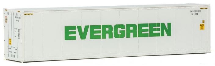 Walthers 949-8360 HO Evergreen 40' Hi-Cube Smooth-Side Reefer Container