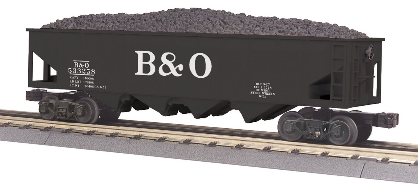 MTH 30-75568 O Baltimore & Ohio RailKing 4-Bay Hopper Car