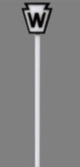 Tichy 8296 HO Pennsylvania Keystone Whistle Post (Pack of 18)
