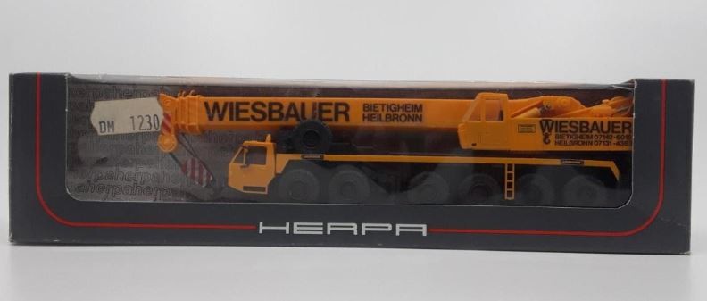 Herpa 842001 HO Weisbauer Mobile Expandable Boom Truck Crane