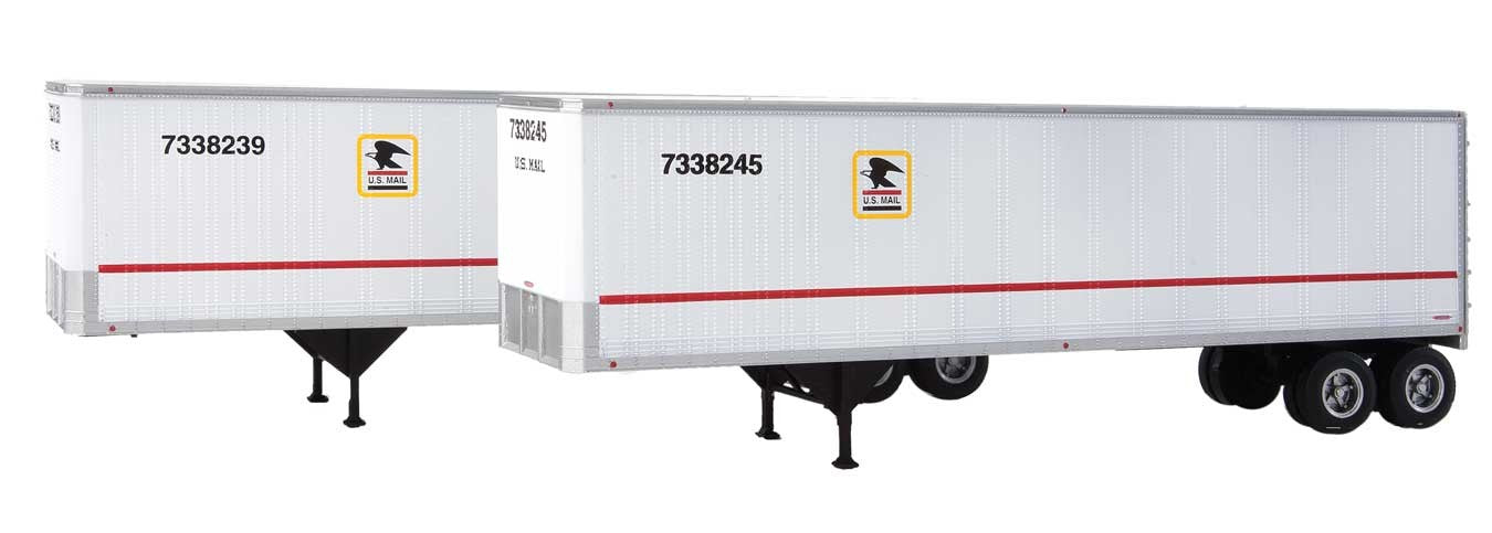 Walthers 949-2517 HO US Postal Service 40' Trailmobile Trailer (Set of 2)