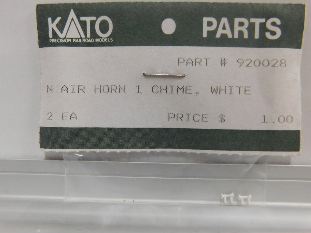 Kato 920028 N White 1-Chime Air Horn (Pack of 2)