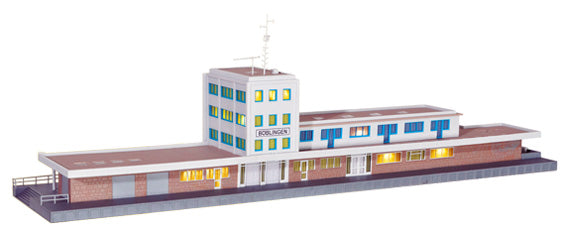 Kibri 37400 N Boblingen Station Kit with Floor-Mounted LED Lighting