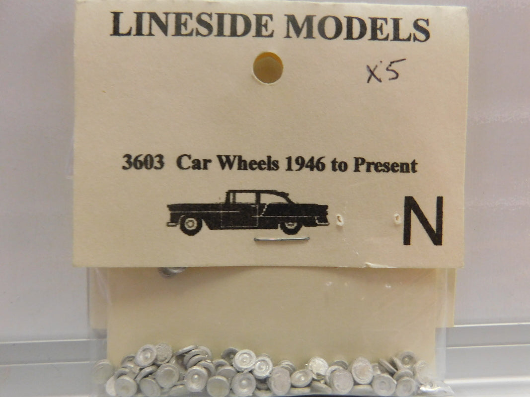 Lineside Models 3603 N Car Wheels 1946 to Present
