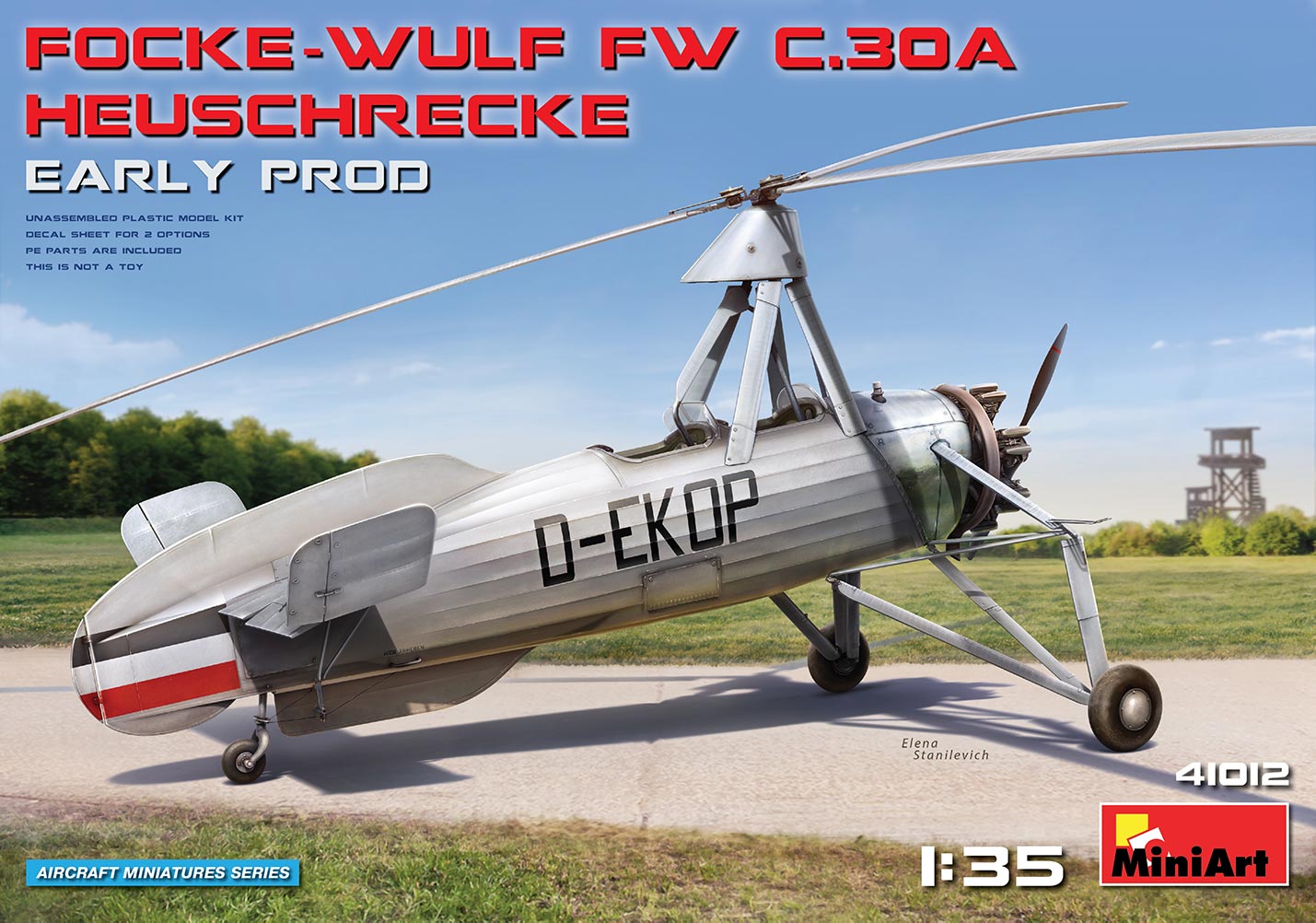 MiniArt 41012 1:35 Focke Wulf Fw C30A Heuschrecke Early Helicopter Kit