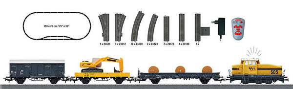 Marklin 29184 Construction Site HO Gauge Diesel Train Set