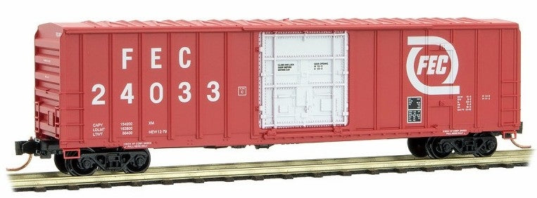 Micro-Trains 02700420 N Florida East Coast 50' Plug Door Rib Side Boxcar #24033