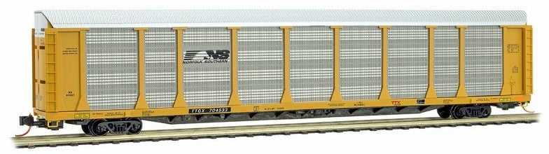 Micro-Trains 11100240 N Norfolk Southern 89' Tri-Level Enclosed Autorack #704533