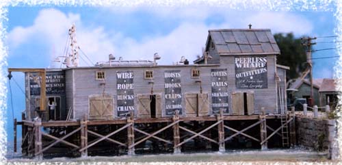 Model Tech Studios JN1048 N WaterFront Series, Peerless Wharf Supply Warehouse