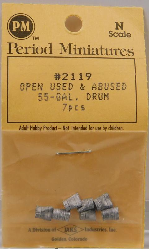 Period Miniatures 2119 N Open Used & Abused 55-Gallon Drums (7)