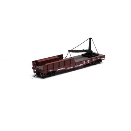 Athearn 28028 HO Alaska Railroad 40' Derrick Flat Car RTR #12859