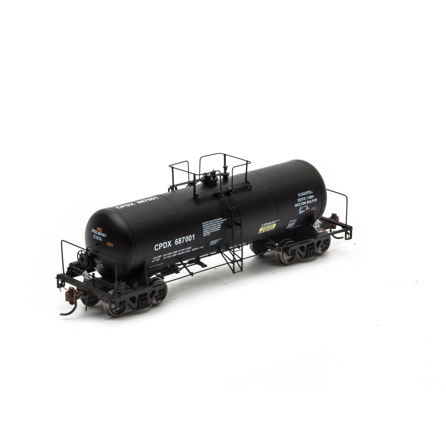 Athearn G68322 HO CPDX 13,600-Gallon Acid Tank Car #687001
