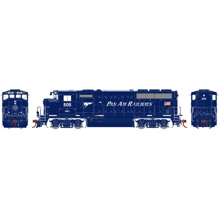 Athearn G40995 HO MEC/Pan Am GP40-2L Diesel Locomotive with DCC & Sound #505
