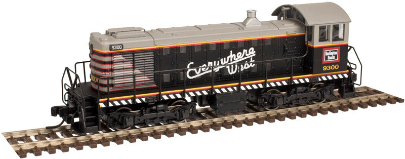 Atlas 40002922 N Burlington S-2 Locomotive Gold (Black/Red/Gray) #9307