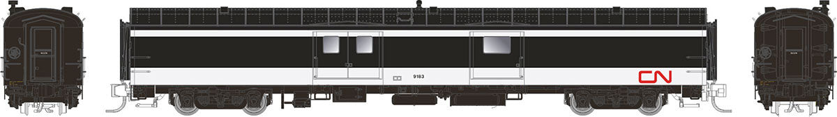 Rapido Trains 506543 N Canadian National 73' Express-Baggage Car #9603