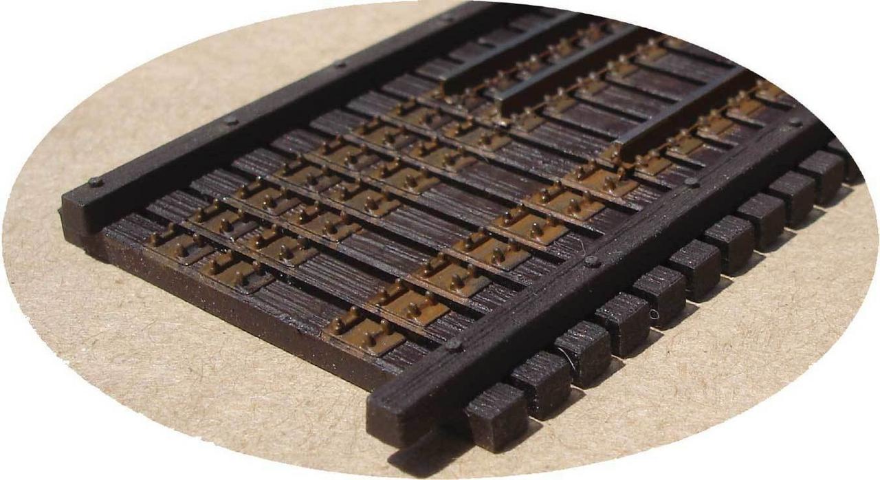 Central Valley Models 1909-8 HO Code 70/83 Dual Gauge 25' Stringers Bridge Ties