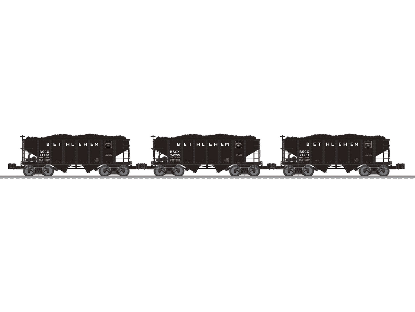 Lionel 6-84157 O Bethlehem Steel 1905 2 Bay Hopper (3)