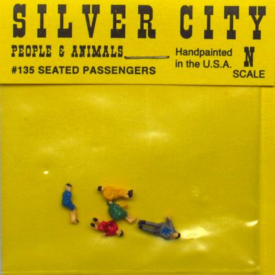 Silver City 135 N Seated Railroad Passengers (Set of 5)