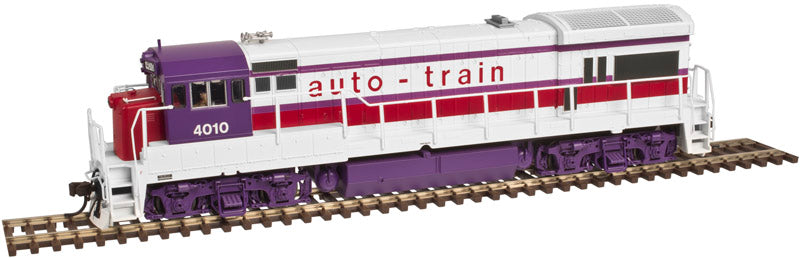 Atlas 10002331 HO Auto Train Silver U36B Locomotive #4012