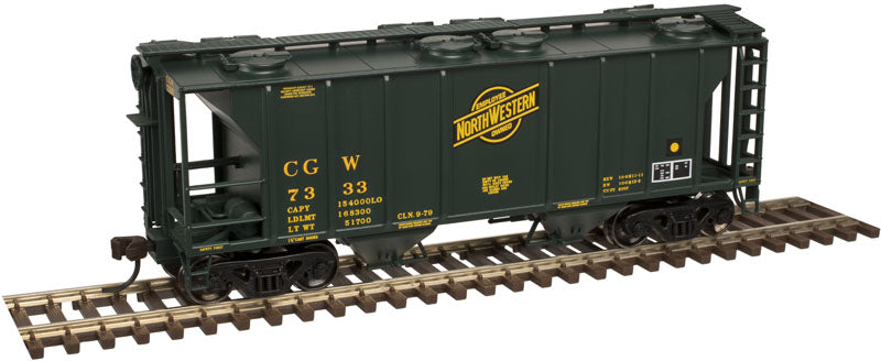 Atlas 20004162 HO Chicago & North Western Trainman PS-2 Covered Hopper #7333