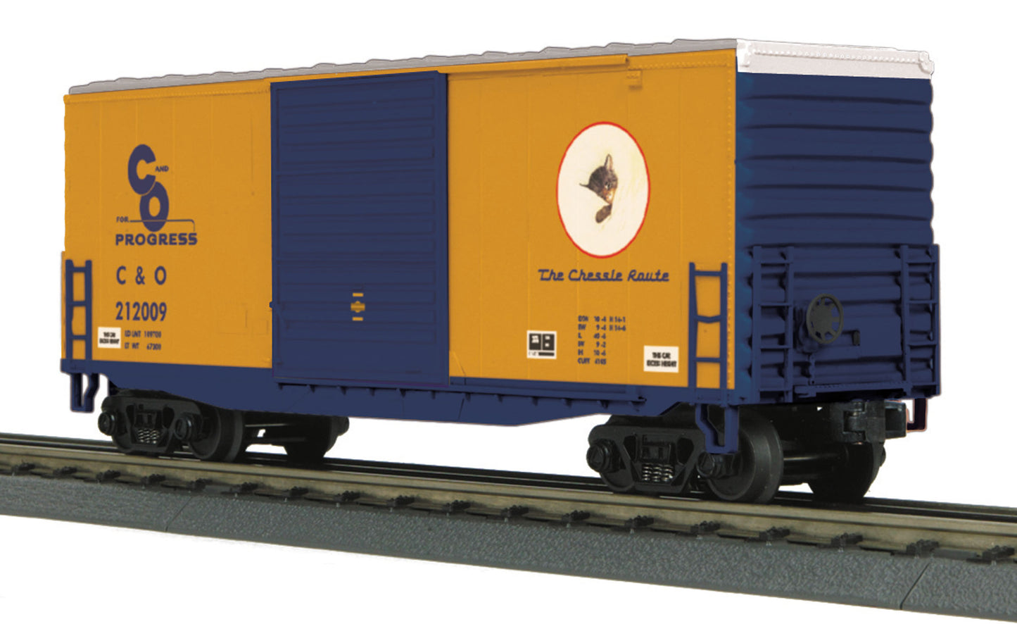 MTH 30-74877 O Chesapeake & Ohio 40' High Cube Box Car