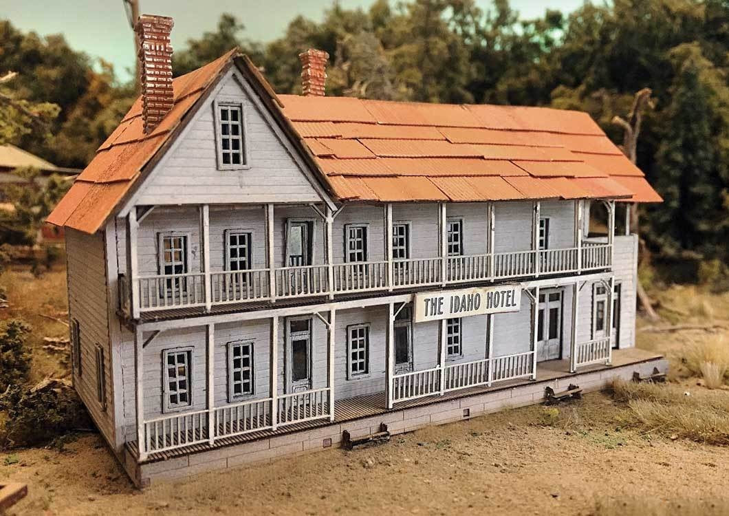 Bar Mills 0151 N Scale Idaho Hotel Laser-Cut Wood Kit