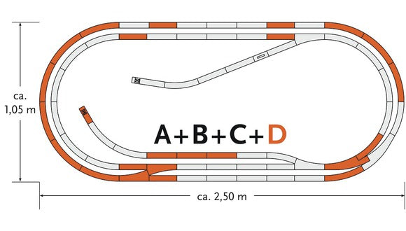 Roco 61103 HO TRACK SET D