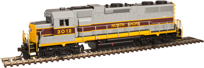 Atlas 10002373 HO North Shore GP38 Low Nose Silver Diesel Locomotive #2017