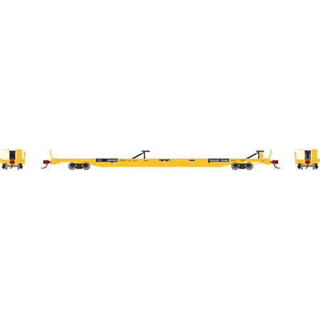 Athearn 14312 N TTX F89-F89'8" TOFC Flat Car (Yellow) #150629