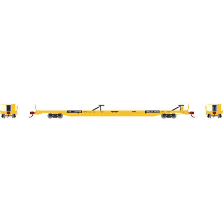 Athearn 14310 N TTX F89-F89'8" TOFC Flat Car (Yellow) #153228