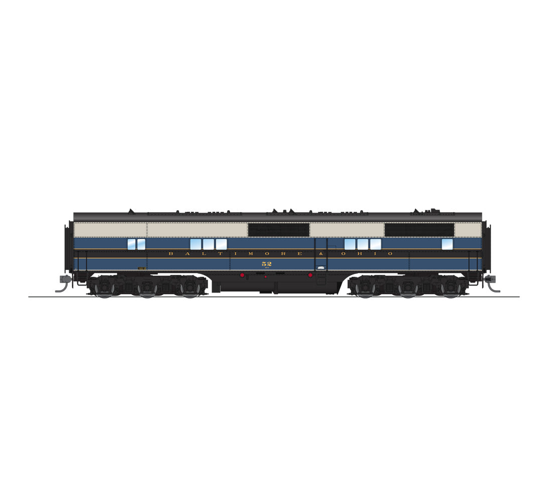 Broadway Limited 5503 HO Baltimore & Ohio EMC EB/B Unit Diesel Locomotive #52
