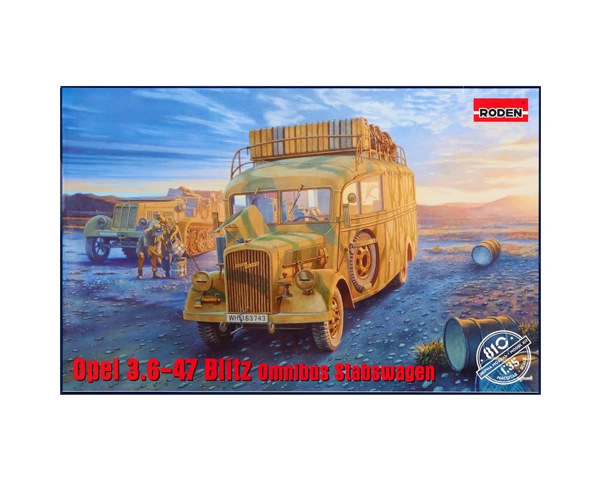 Roden Models 810 1:35 WWII Opel Blitz 3.6-47 Type W39 Staff Car Kit
