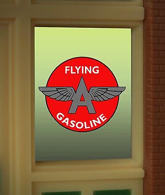 Miller Engineering 9035 O/HO Flying 'A' Gas Window Sign