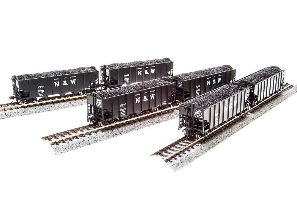 Broadway Limited 3646 N Norfolk & Western H2a Hopper 24" Pack D (6)