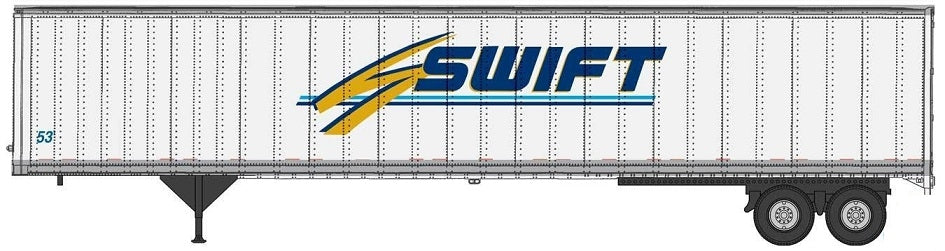 Walthers 949-2457 HO Swift 53' Stoughton Trailer (Set of 2)