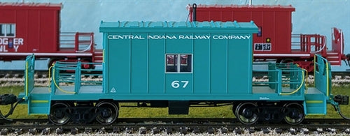 Bluford Shops 24340 N Central Indiana Rwy Short-Roof Transfer Caboose #67