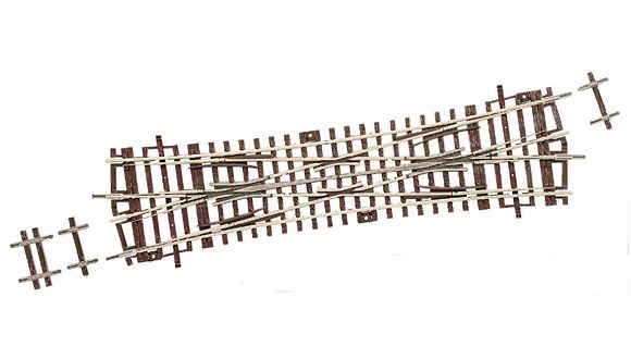 Roco 42451 HO 41-11/32" Radius 15° DKW15 Double Slip Switch Turnout