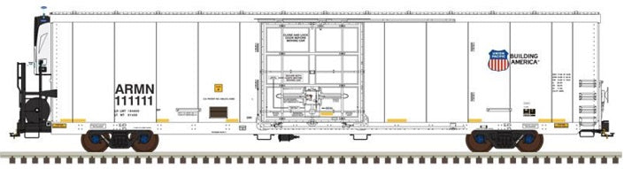 Atlas 50003370 N Union Pacific 64' Trinity Reefer (White/Black) #111092