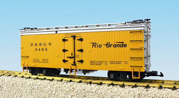 USA Trains R16357 G D&RGW U.S. Refrigerator Cars (Yellow/Silver)