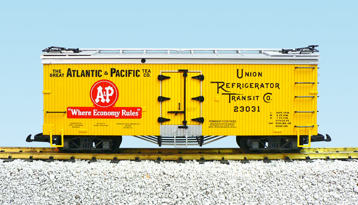 USA Trains R16490B G Atlantic & Pacific (A&P) U.S. Refrigerator Cars #23029