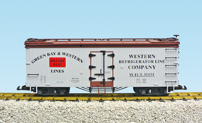 USA Trains R16493C G Green Bay & Western U.S. Refrigerator Cars #9102