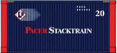 USA Trains R1711C G Pacer Stacktrain 20 Foot Multi Length Container