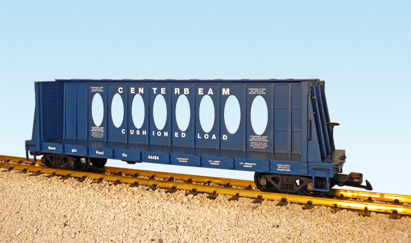 USA Trains R17402 G Georgia Pacific Center I-Beam Flat Cars (Blue)