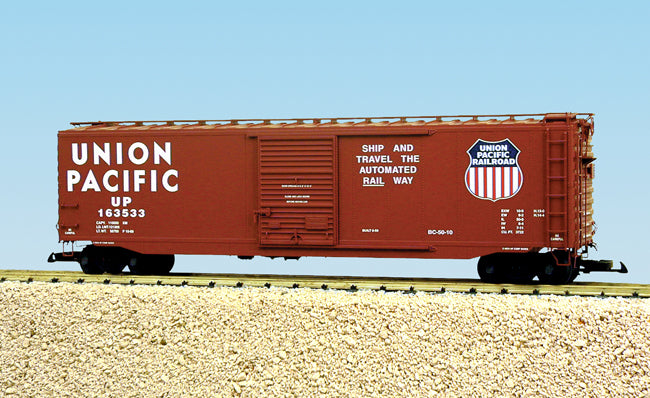 USA Trains R19301A G Union Pacific 50 Ft. Box Car with Steel Door (Red)