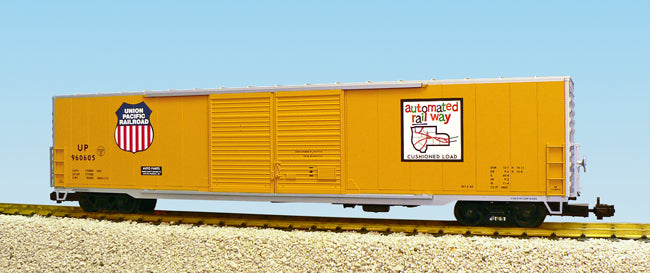 USA Trains R19401B G Union Pacific Double Door 60 Ft. Box Car (Metal Wheels)