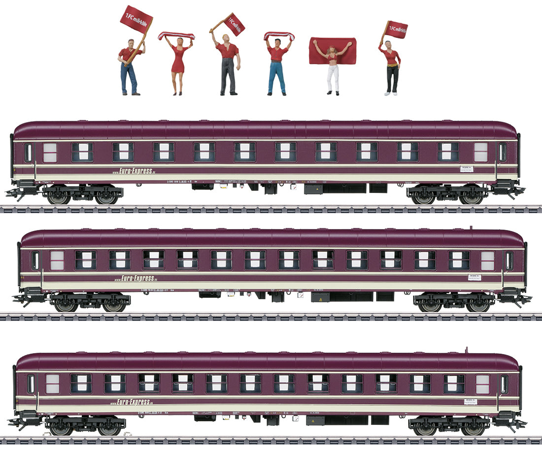 Marklin 43947 HO Scale Euro-Express Soccer Fan 3 Car Passenger Set